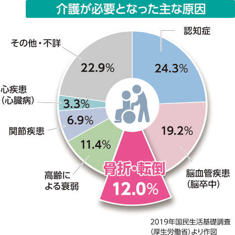 介護が必要になった主な原因Image